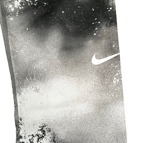 Nike Pro Women's Cropped Mid-Rise Activewear Leggings Gray White Sz S - Picture 4 of 8